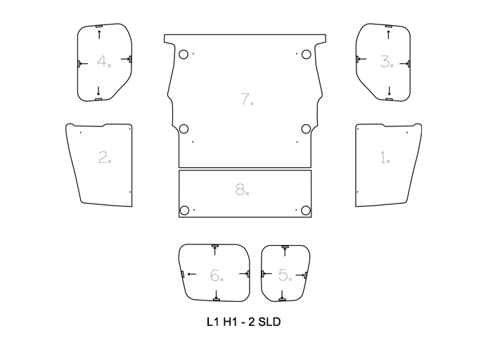 (image for) L1 H1 (June 2008-18) - Full Ply Lining Kit